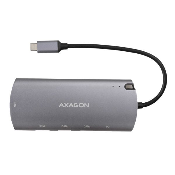 AXAGON HMC-6M2 multiport hub, USB 3.0, M.2-SATA, HDMI, Gbit-LAN, 2x USB-A, 1x USB-C