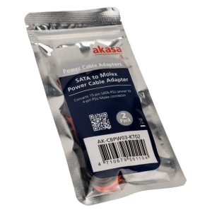 akasa SATA to Molex Adapter Cable - 2pcs : image 3