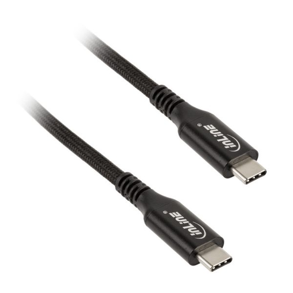 Inline USB4 cable, USB Type-C m / m, 1m – black