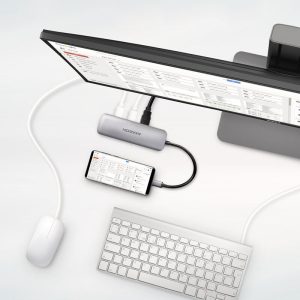 AXAGON HMC-5 USB-C Hub, 2x USB-A, HDMI, 2x USB-C 3.2 Gen 1, 1x SD, 1x microSD, silver : image 5