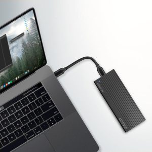 AXAGON EEM2-GTR external enclosure for M.2 SSDs USB-C 3.2 Gen 2, black