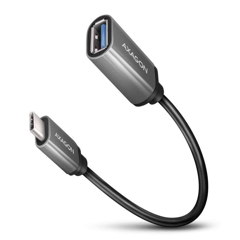 AXAGON RUCM-AFAC Cable Adapter USB-C 3.2 Gen 1 to USB-A, black - 0.2m