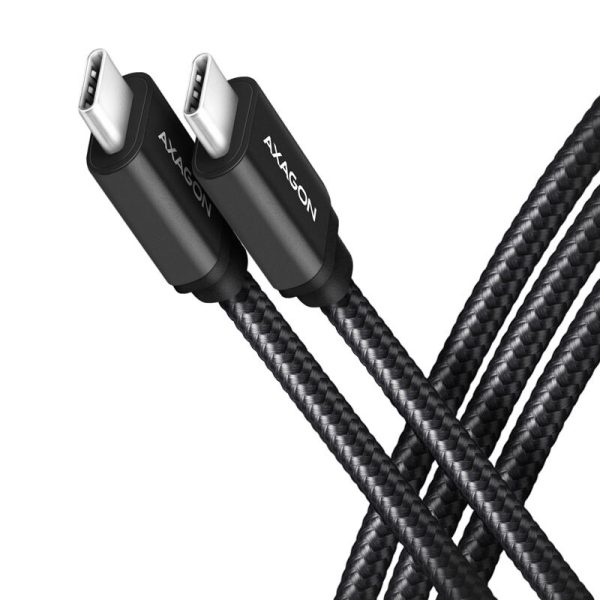AXAGON BUCM3-CM10AB Cable USB-C 3.2 Gen 1 to USB-C 3.2 Gen 1, black – 1m