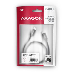 AXAGON BUCM3-CM15AB Cable USB-C 3.2 Gen 1 to USB-C 3.2 Gen 1, black - 1.5m