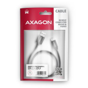 AXAGON BUCM3-AM20AB Cable USB-C to USB-A 3.2 Gen 1, black - 2m : image 3