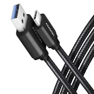 AXAGON BUCM3-AM20AB Cable USB-C to USB-A 3.2 Gen 1, black - 2m : image 1