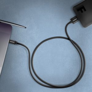 AXAGON BUMM3-CM10AB Cable Micro-B USB to USB-C 3.2 Gen 1, black - 1m