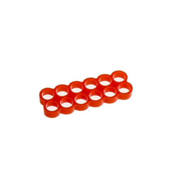 E22 12-Slot Stealth cable crest – red