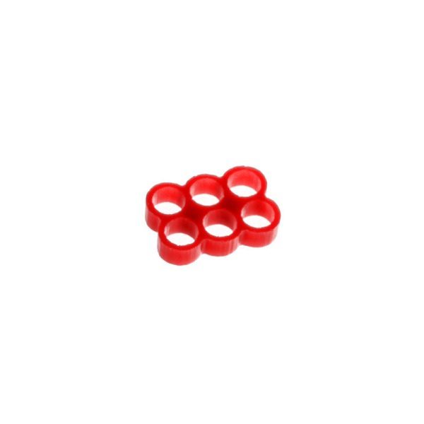 E22 6-Slot Stealth cable crest – red