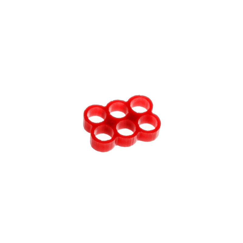 E22 6-Slot Stealth cable crest - red