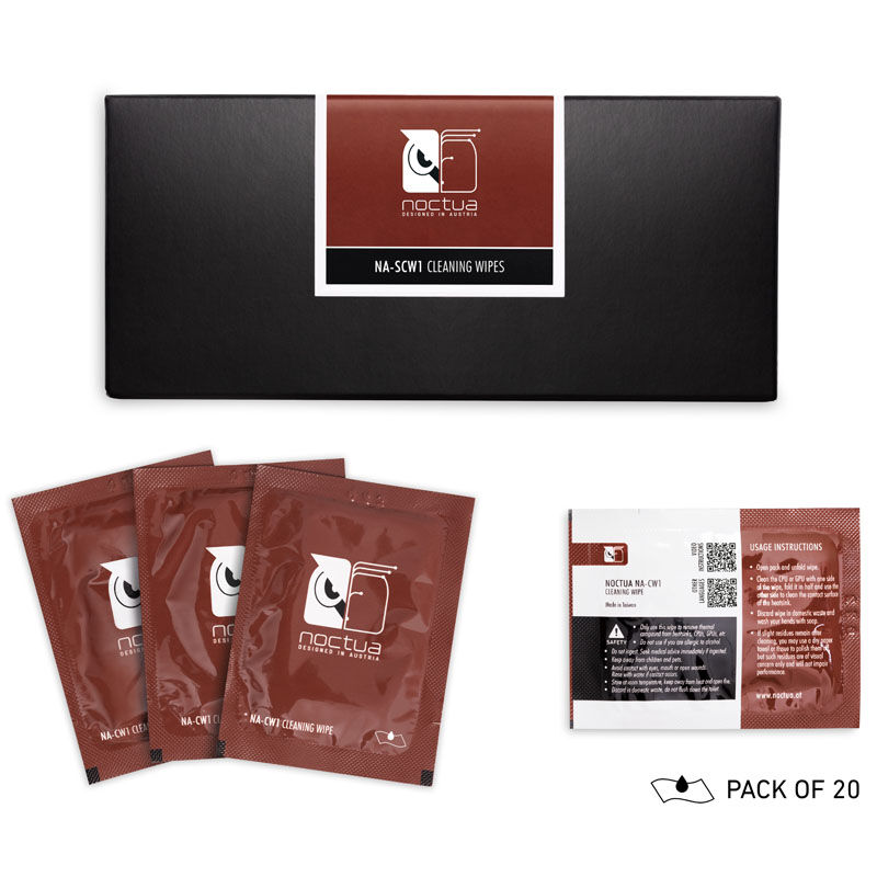 Noctua NA-SCW1 Cleaning Wipes - 20 pieces