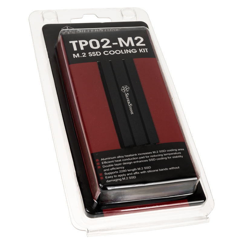 Silverstone SST-TP02-M2, M.2 Passive Cooler, Aluminum
