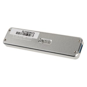 Silverstone SST-MS09S, M.2 SSD to USB-A 3.1 housing, silver