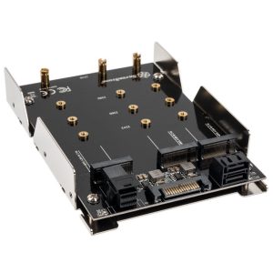Silverstone SST-SDP12 - 3.5 inch for 2x M.2 SATA and 1x M.2 NVMe SSD Mounting Adapter Bracket