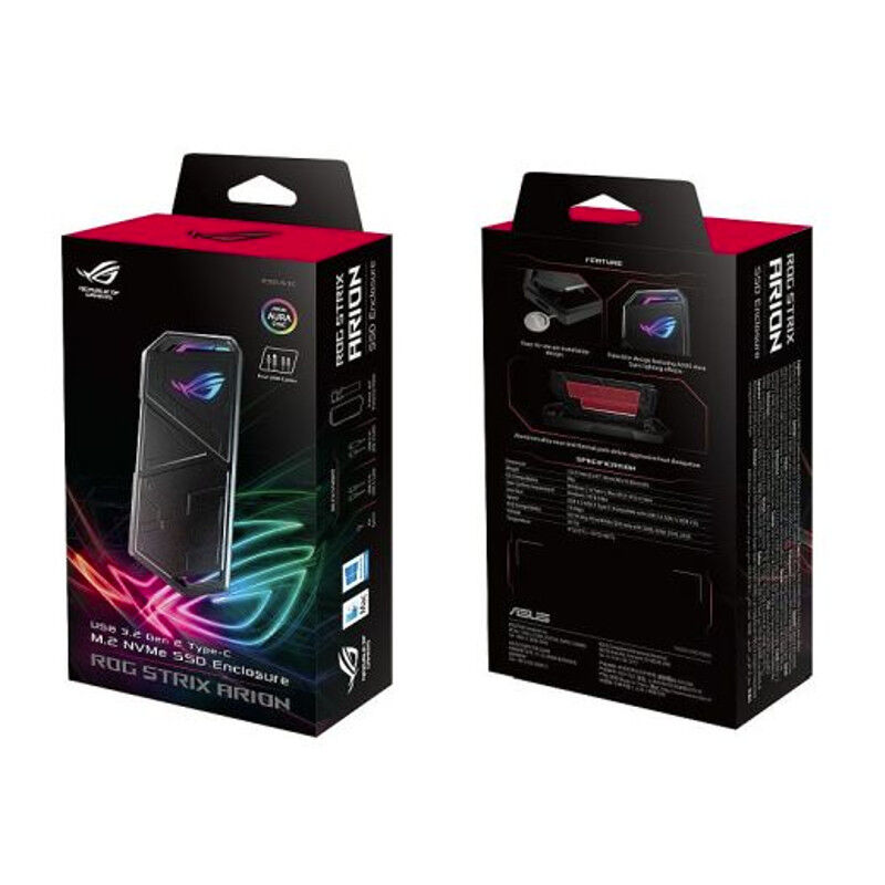 ASUS ROG Strix Arion external USB 3.2 M.2 SSD case - black ...