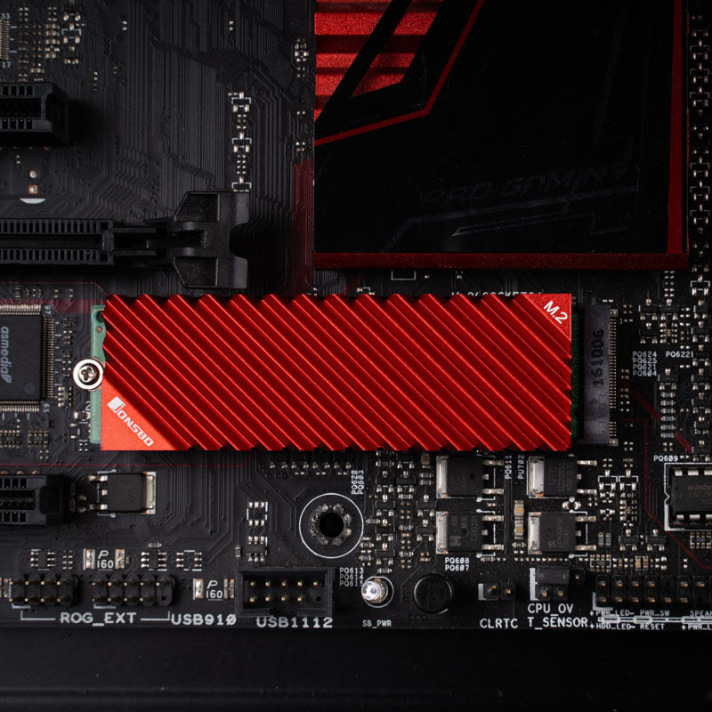 Jonsbo M. 2-3 M.2 SSD heat sink - red