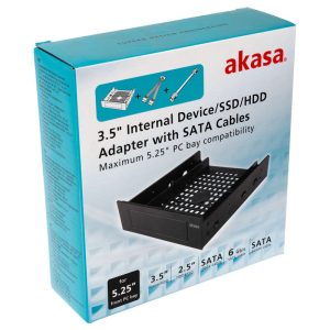Akasa Installation frame 5.25 inch to 2.5 / 3.5 inch, SSD / HDD adapter : image 4