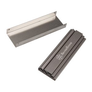 Silverstone TP04 M.2 passive cooler, aluminum - silver