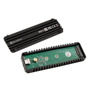 Silverstone MS12 M.2 SSD enclosure, USB 3.2 - black