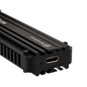 Silverstone MS12 M.2 SSD enclosure, USB 3.2 - black