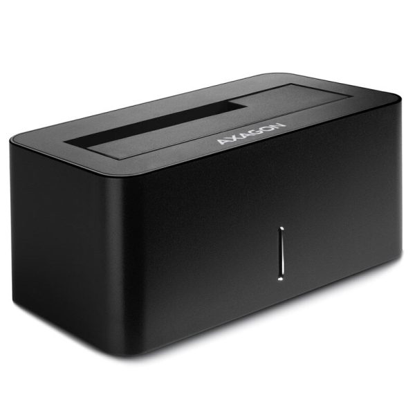 AXAGON ADSA-SN docking station, USB 3.0, 1x 2.5 / 3.5 SSD / HDD, SATA 6 – black
