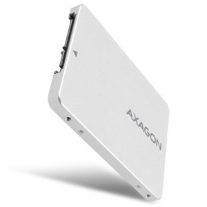 AXAGON RSS-M2SD housing for M.2 SATA SSDs up to 2280 - aluminum, silver : image 1