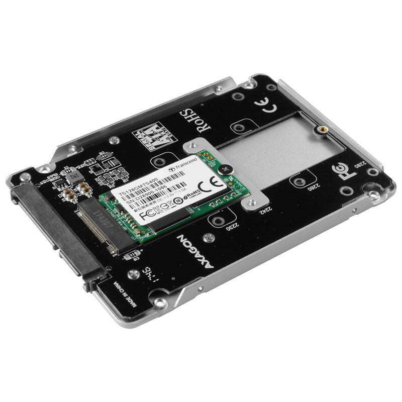 AXAGON RSS-M2SD housing for M.2 SATA SSDs up to 2280 - aluminum, silver : image 3