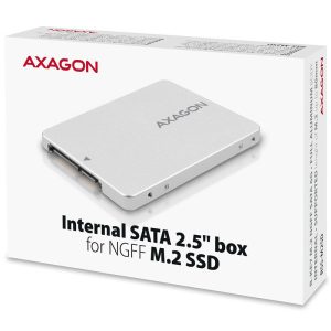 AXAGON RSS-M2SD housing for M.2 SATA SSDs up to 2280 - aluminum, silver : image 8