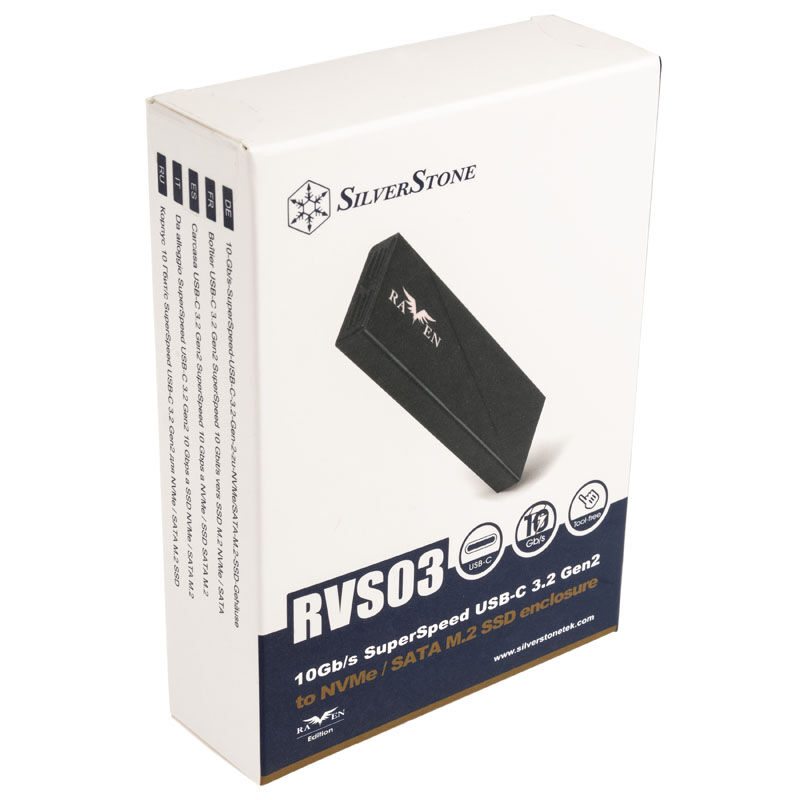 Silverstone SST-RVS03 M.2 SSD housing, USB-C
