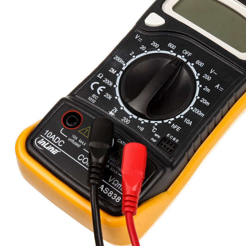 InLine multimeter with temperature sensor and transistor measurement : image 4