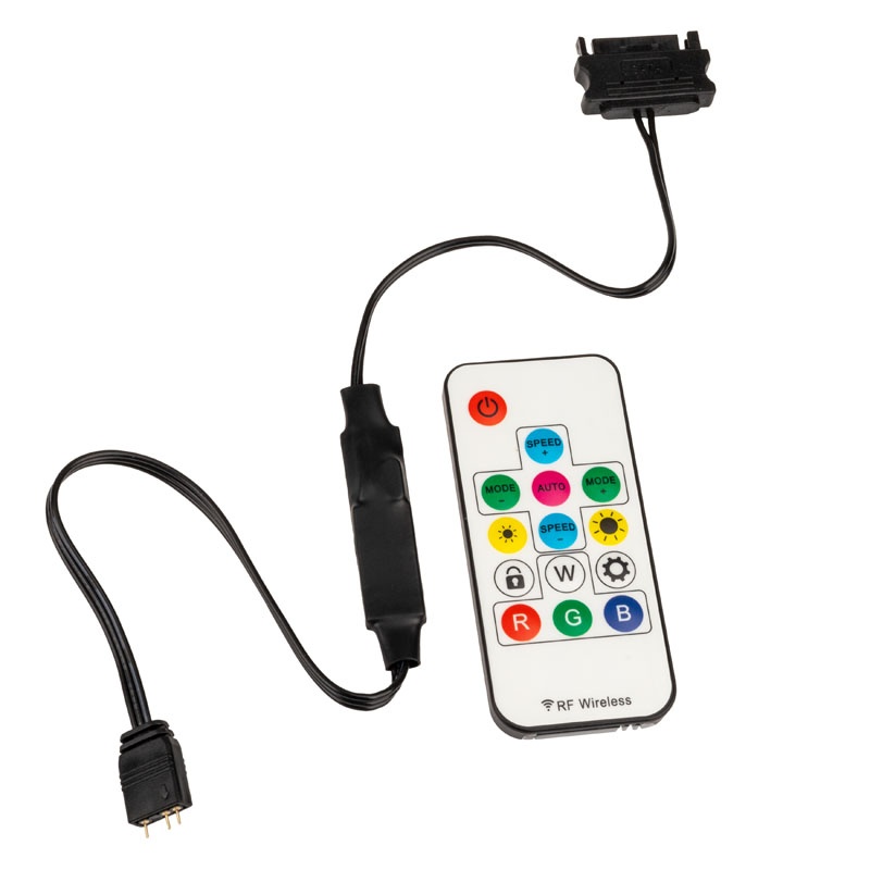 1211 Pin Code Akasa 3 pin RGB controller cables with remote control - Watercooling UK