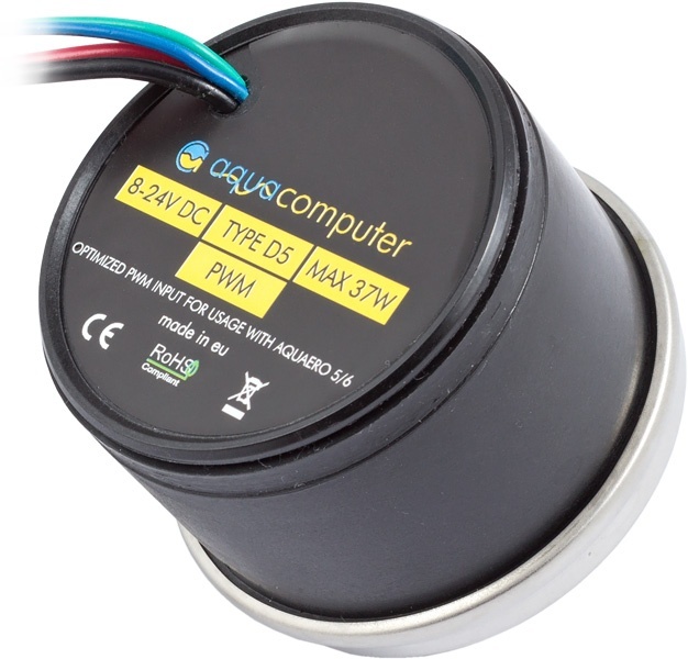 Aqua Computer D5 pump motor with PWM input and speed signal