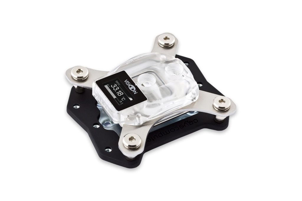 Aquacomputer cuplex kryos NEXT with VISION 1156/1155/1151/1150, acrylic/nickel