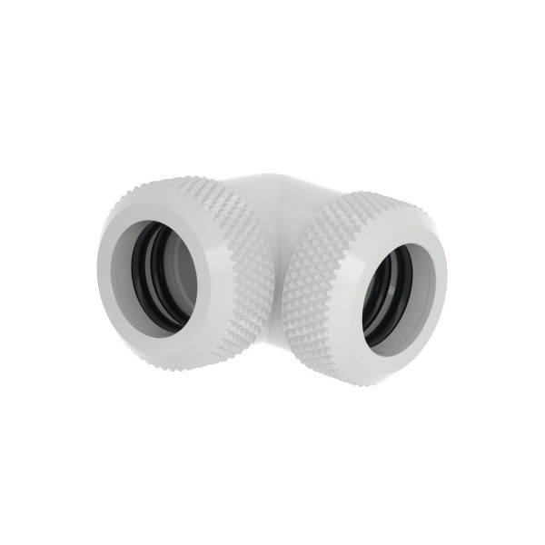Barrow 12mm OD – Twin Seal Hard Tube 90 Degree Compression Fitting – White