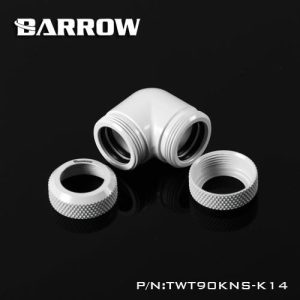 Barrow 14mm OD - Twin Seal Hard Tube 90 Degree Compression Fitting - White : image 2