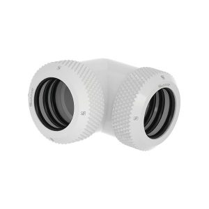 Barrow 14mm OD - Twin Seal Hard Tube 90 Degree Compression Fitting - White : image 1