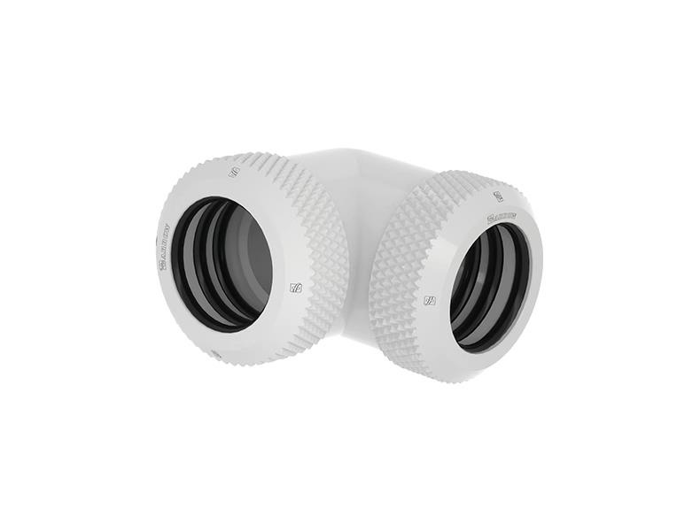 Barrow 14mm OD - Twin Seal Hard Tube 90 Degree Compression Fitting - White : image 1