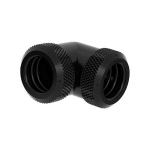 Barrow 14mm OD - Twin Seal Hard Tube 90 Degree Compression Fitting - Black