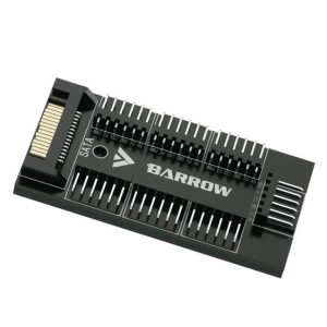 Barrow 7 Way SATA Power, 3Pin - 5v or 4Pin 12v Full Function Fan or RGB Hub