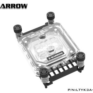 Barrow Acrylic Micro Jet CPU Waterblock, LRC 2.0 RGB, AMD AM4, AM5 - Black