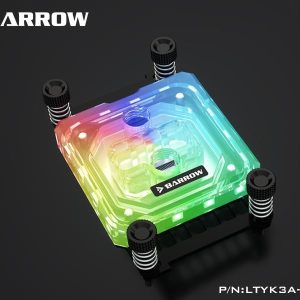 Barrow Acrylic Micro Jet CPU Waterblock, LRC 2.0 RGB, AMD AM4, AM5 - Black