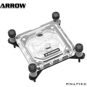 Barrow Acrylic Micro Jet CPU Waterblock, LRC 2.0 RGB, INTEL 115x / 1700 - Black