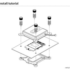 Barrow Composite Edition Micro Jet CPU Waterblock, LRC 2.0 RGB, INTEL 115x, 1200, 1700 - Black