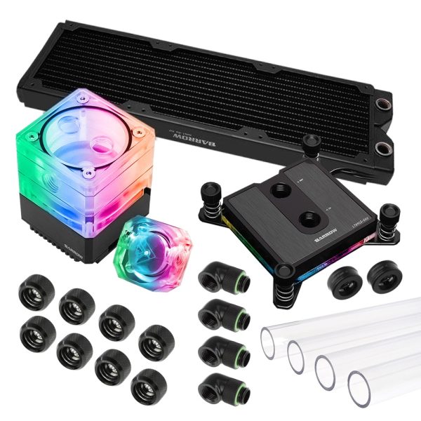 Barrow Composite Micro Jet Series, 360mm RGB Hard Tube Watercooling Kit – INTEL