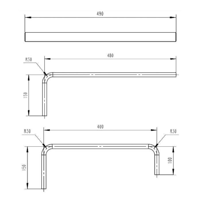 Barrow Copper Rigid Tubing Pre Bent 90 Degree - Metallic Black : image 4