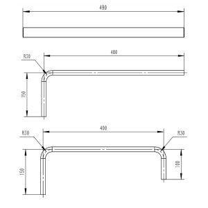 Barrow Copper Rigid Tubing Pre Bent Double 90 Degree - Metallic Black : image 4
