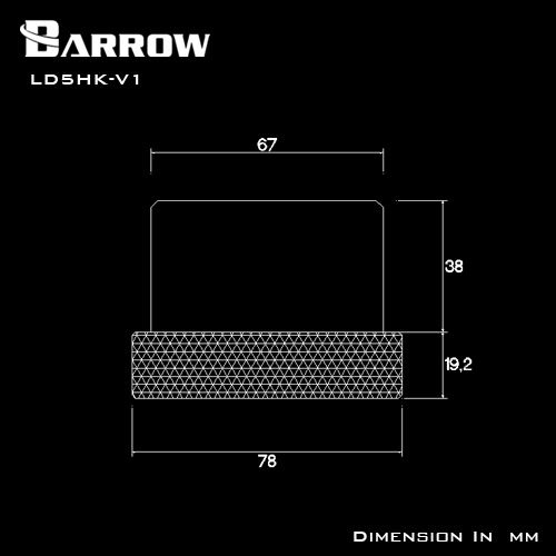 Barrow D5 Pump Mod Kit Screw Ring Top Kit - White