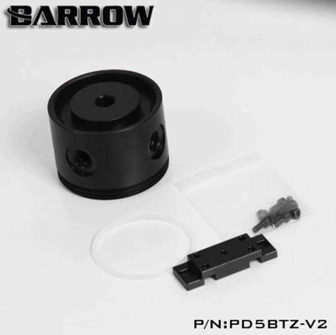Barrow D5 Round Pump Top and Mount with Reservoir Thread - Black