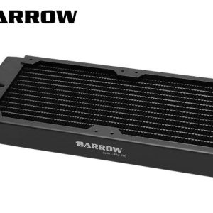 Barrow Dabel-B Series 240mm (2x120) Slim Line Copper Radiator - Black
