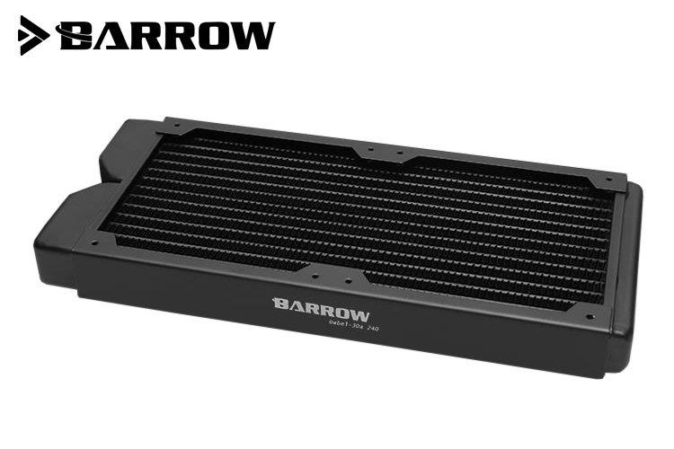 Barrow Dabel-B Series 240mm (2x120) Slim Line Copper Radiator - Black